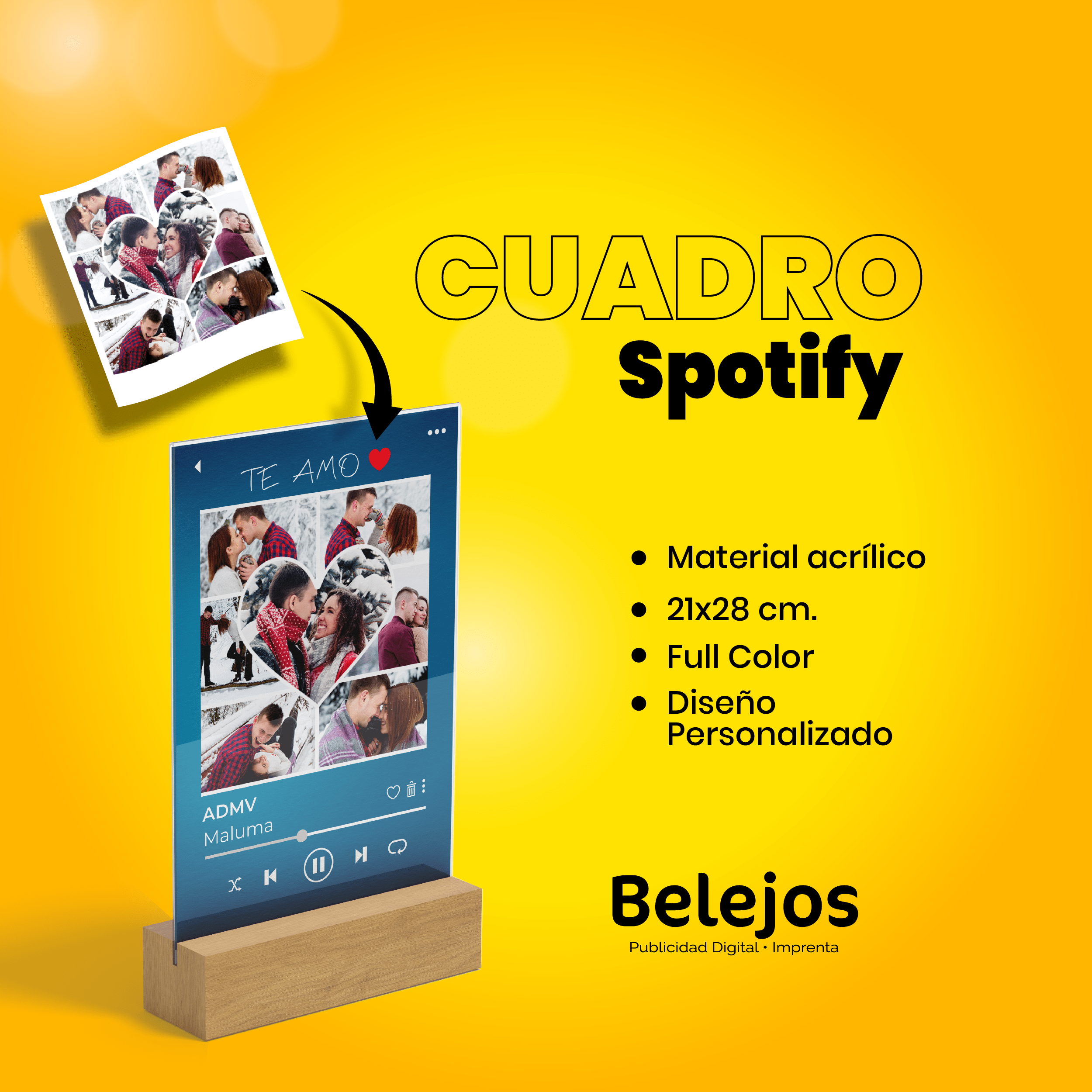 Cuadro Spotify para Papá - BELEJOS